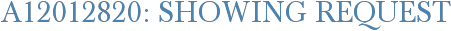 A12012820: Showing Request