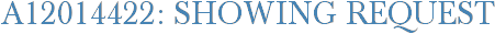 A12014422: Showing Request