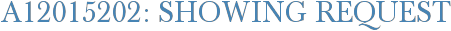 A12015202: Showing Request