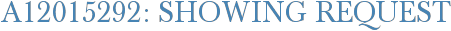A12015292: Showing Request