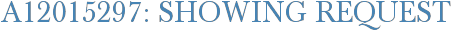 A12015297: Showing Request