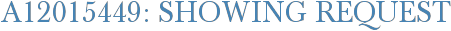 A12015449: Showing Request