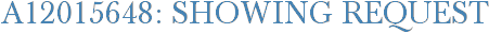 A12015648: Showing Request