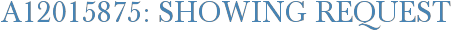 A12015875: Showing Request