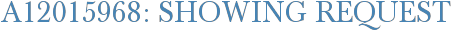 A12015968: Showing Request