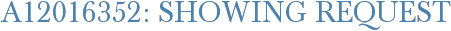 A12016352: Showing Request