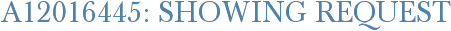A12016445: Showing Request