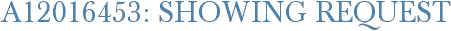 A12016453: Showing Request