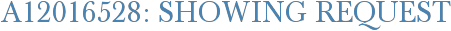 A12016528: Showing Request