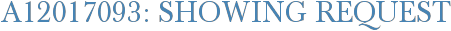 A12017093: Showing Request
