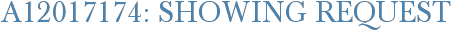 A12017174: Showing Request