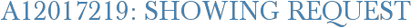 A12017219: Showing Request