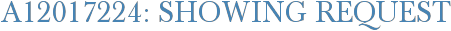 A12017224: Showing Request