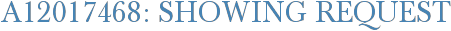 A12017468: Showing Request