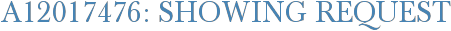 A12017476: Showing Request