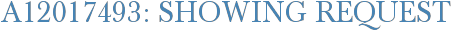 A12017493: Showing Request