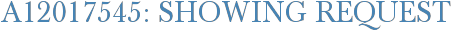 A12017545: Showing Request