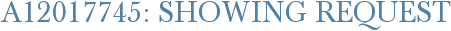 A12017745: Showing Request