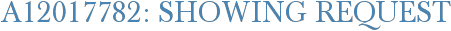 A12017782: Showing Request