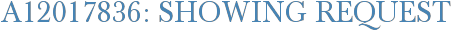 A12017836: Showing Request