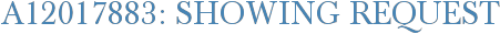 A12017883: Showing Request