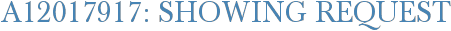 A12017917: Showing Request