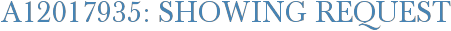 A12017935: Showing Request