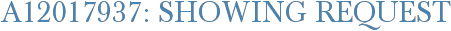 A12017937: Showing Request