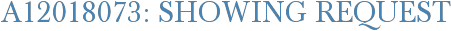 A12018073: Showing Request