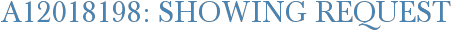 A12018198: Showing Request