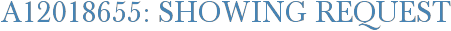 A12018655: Showing Request