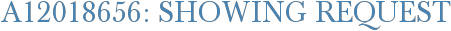 A12018656: Showing Request
