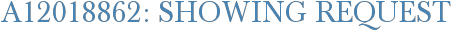 A12018862: Showing Request