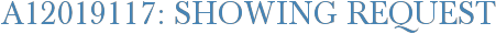A12019117: Showing Request