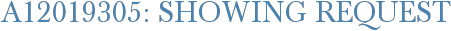 A12019305: Showing Request