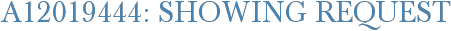 A12019444: Showing Request