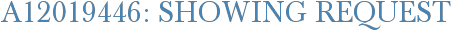 A12019446: Showing Request