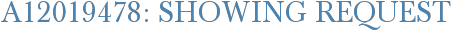 A12019478: Showing Request