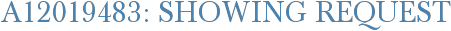 A12019483: Showing Request