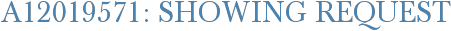 A12019571: Showing Request