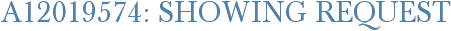 A12019574: Showing Request