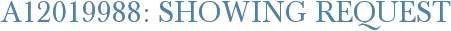 A12019988: Showing Request