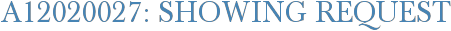 A12020027: Showing Request