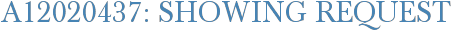 A12020437: Showing Request