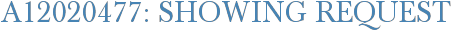 A12020477: Showing Request