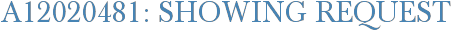 A12020481: Showing Request