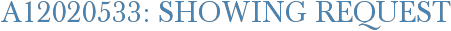 A12020533: Showing Request