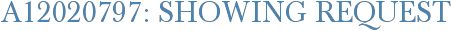 A12020797: Showing Request