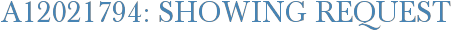 A12021794: Showing Request