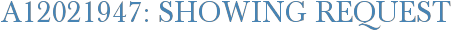 A12021947: Showing Request